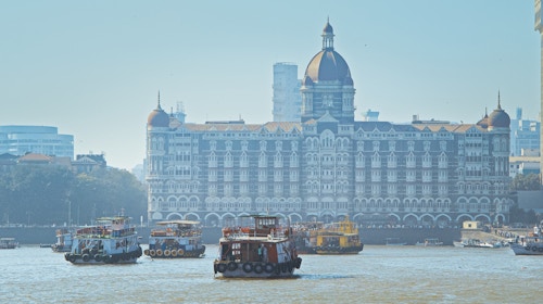 Mumbai india many boats with tourists floating o 2025 02 25 01 57 39 utc