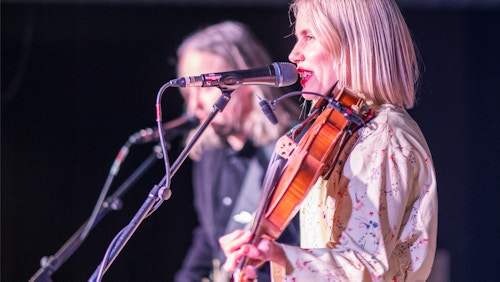 Julie Alapnes på Showcase Scotland (Fotot: Henning Askjer Lefsaker)