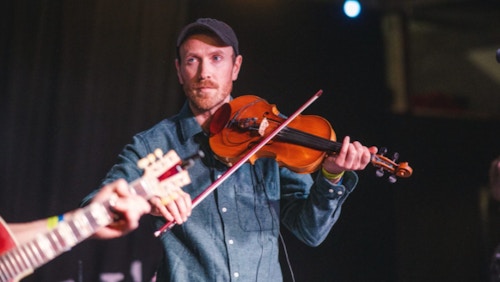 Erlend Viken på Showcase Scotland. (Foto: Henning Askjer Lefsaker)